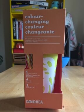 DAVIDsTEA Colour-Changing Reusable Cold Cups Set Of 4
